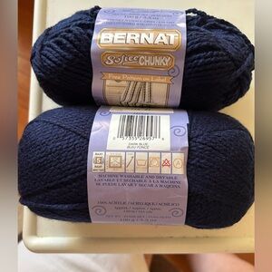 Bernat Navy Blue Yarn
